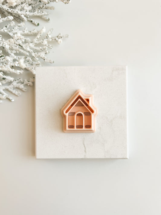 Gingerbread House Clay Cutter | Gingerbread House Polymer Clay Cutter for DIY Christmas Earrings Festive Jewelry Making and Holiday Crafts