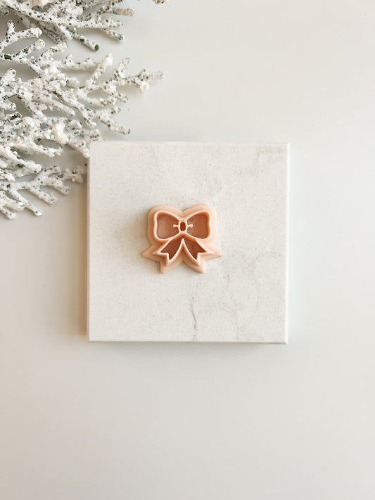 Christmas Bow Clay Cutter | Christmas Bow Polymer Clay Cutter for DIY Holiday Earrings Festive Jewelry and Elegant Christmas Accessories