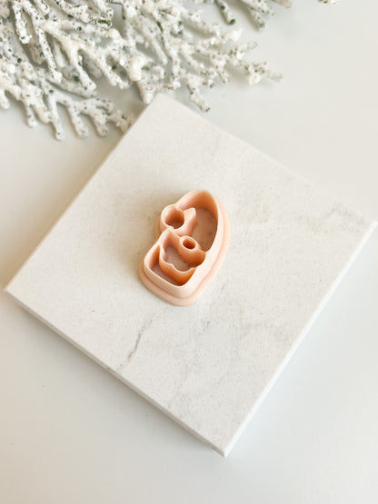 Gnome No. 1 Clay Cutter | Gnome Polymer Clay Cutter for DIY Earrings Garden Gnome-Themed Crafts and Handmade Jewelry