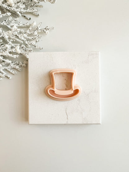 Top Hat Clay Cutter | Classic Top Hat Polymer Clay Cutter for DIY Earrings and Accessories