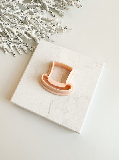 Top Hat Clay Cutter | Classic Top Hat Polymer Clay Cutter for DIY Earrings and Accessories