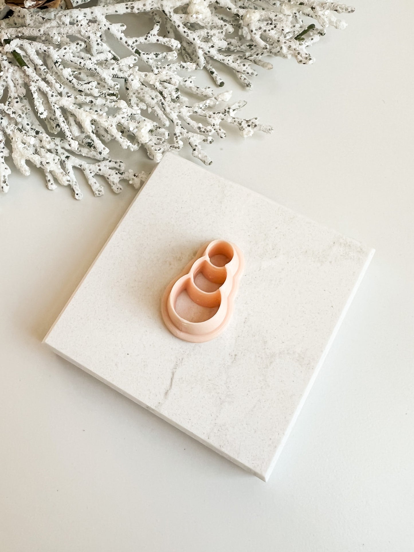 Snowman Clay Cutter | Classic Christmas Polymer Clay Cutter for Jewelry, Baking, and Crafts
