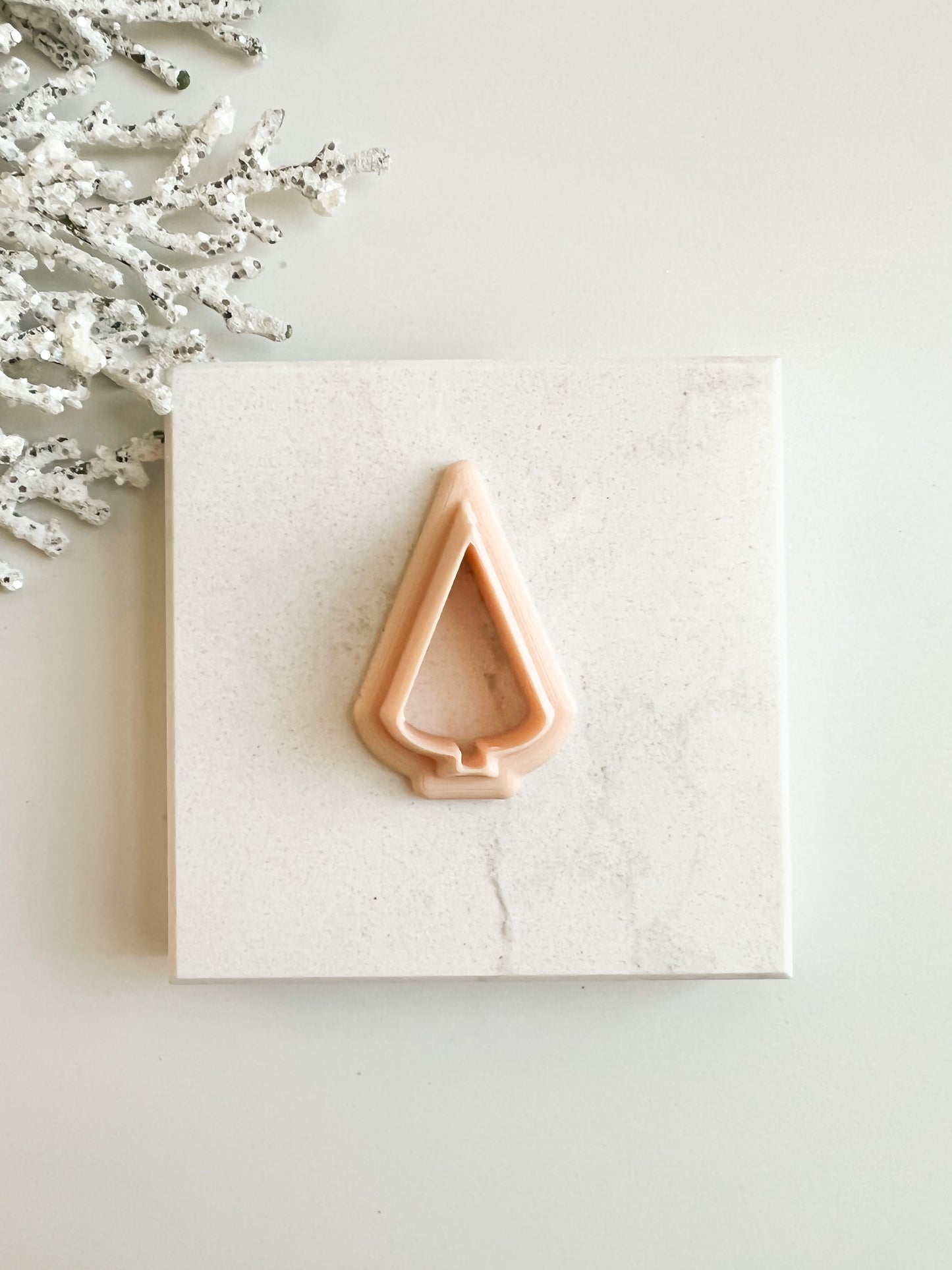Tree No. 2 Clay Cutter | Christmas and Winter Polymer Clay Cutter for Jewelry and Holiday Crafts