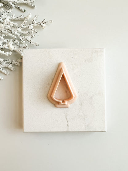 Tree No. 2 Clay Cutter | Christmas and Winter Polymer Clay Cutter for Jewelry and Holiday Crafts