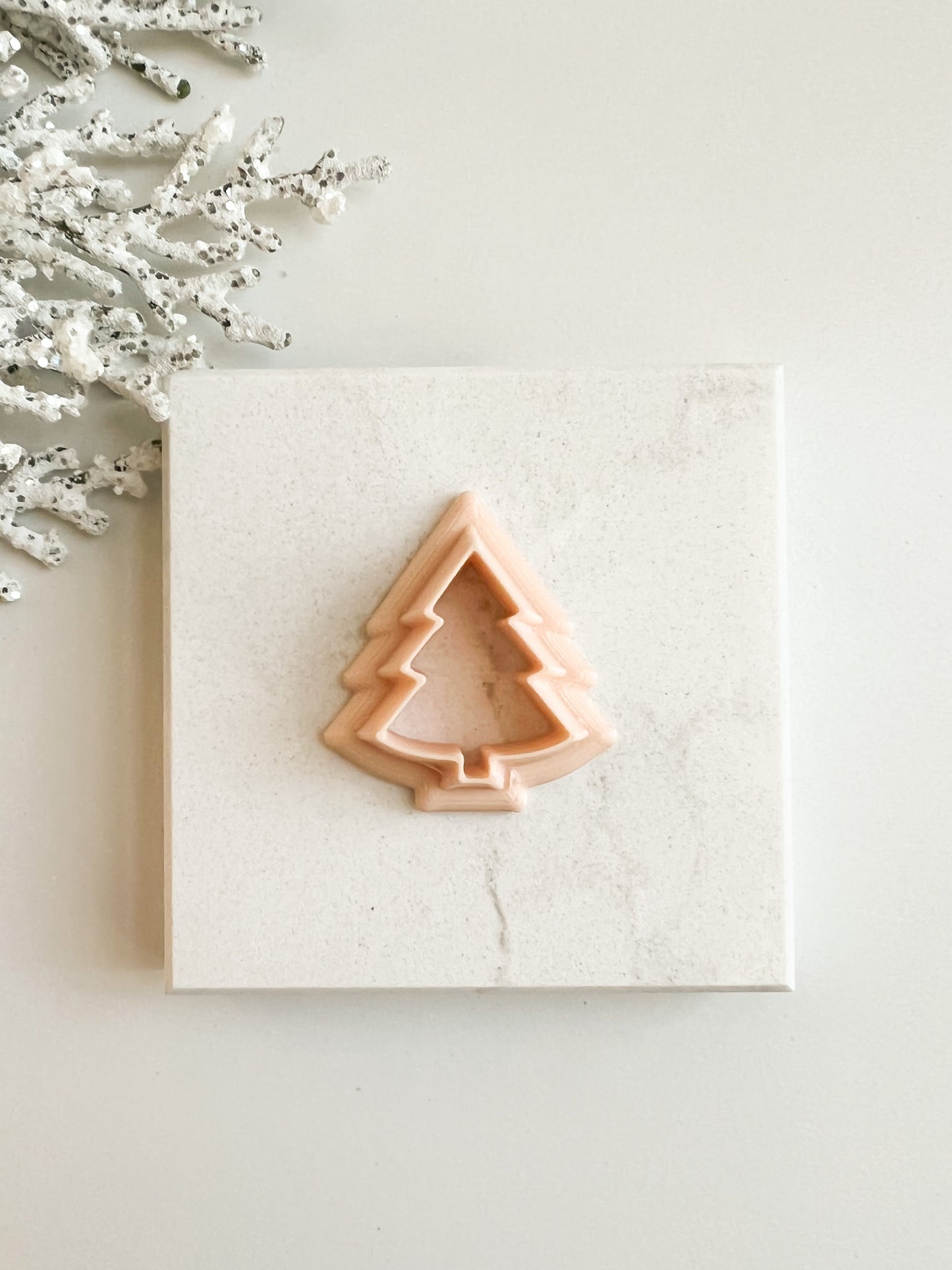 Tree No. 3 Clay Cutter | Winter Tree Polymer Clay Cutter for DIY Earrings and Holiday Baking