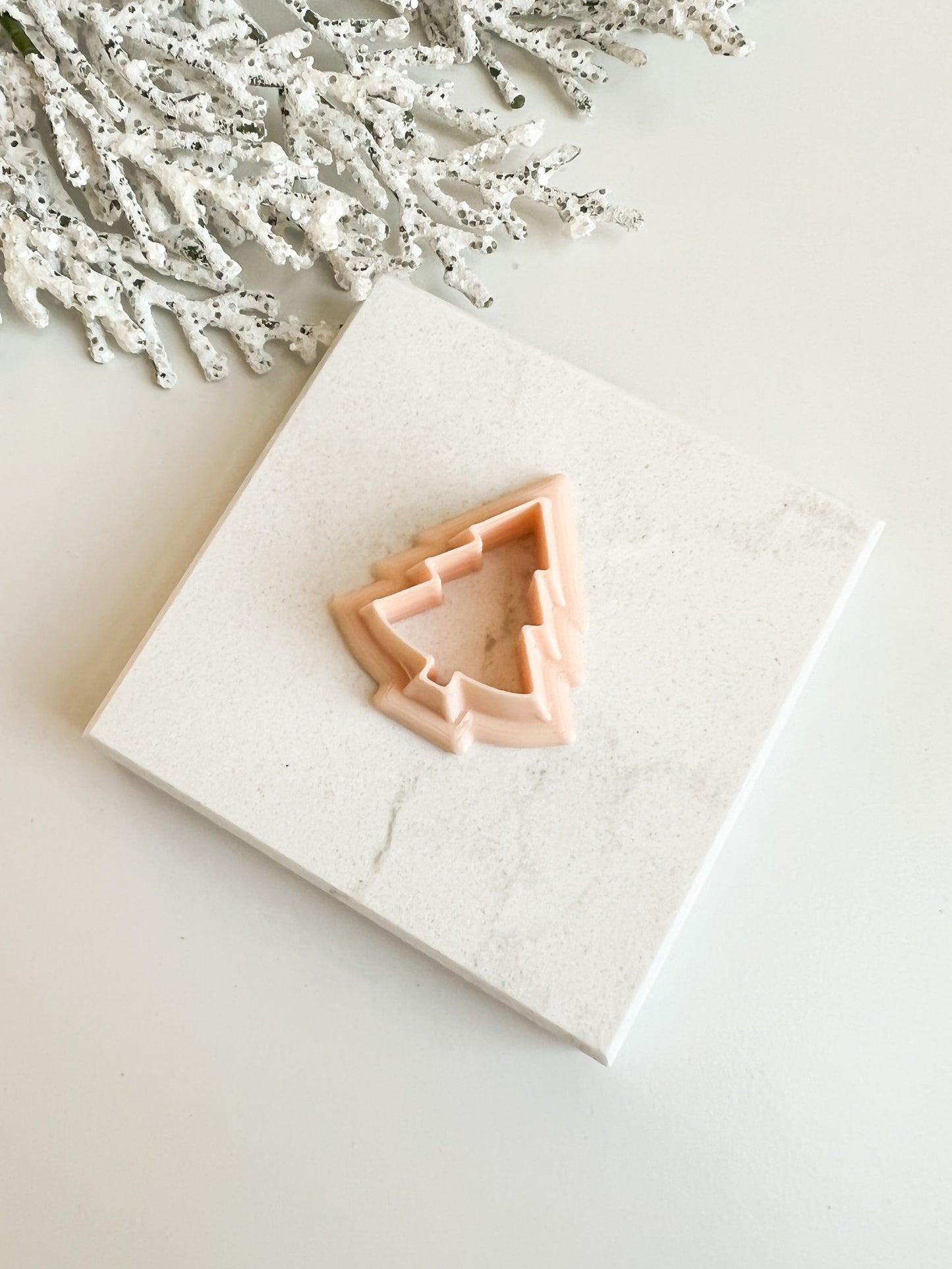 Tree No. 3 Clay Cutter | Winter Tree Polymer Clay Cutter for DIY Earrings and Holiday Baking