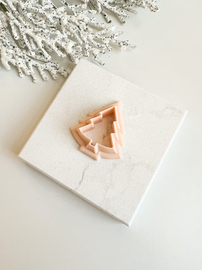 Tree No. 3 Clay Cutter | Winter Tree Polymer Clay Cutter for DIY Earrings and Holiday Baking