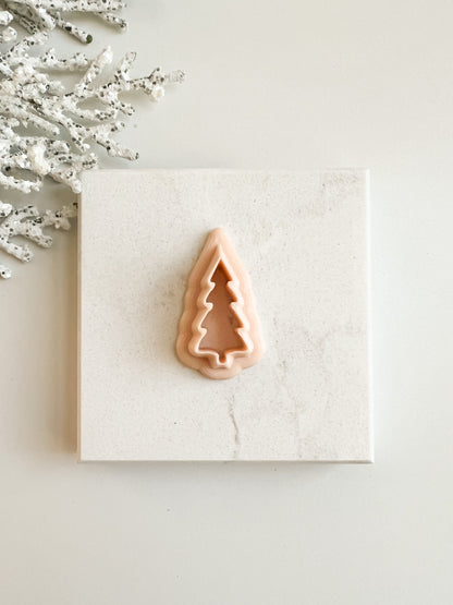 Tree No. 1 Clay Cutter | Festive Christmas Tree Polymer Clay Cutter for Earrings and Seasonal Crafts