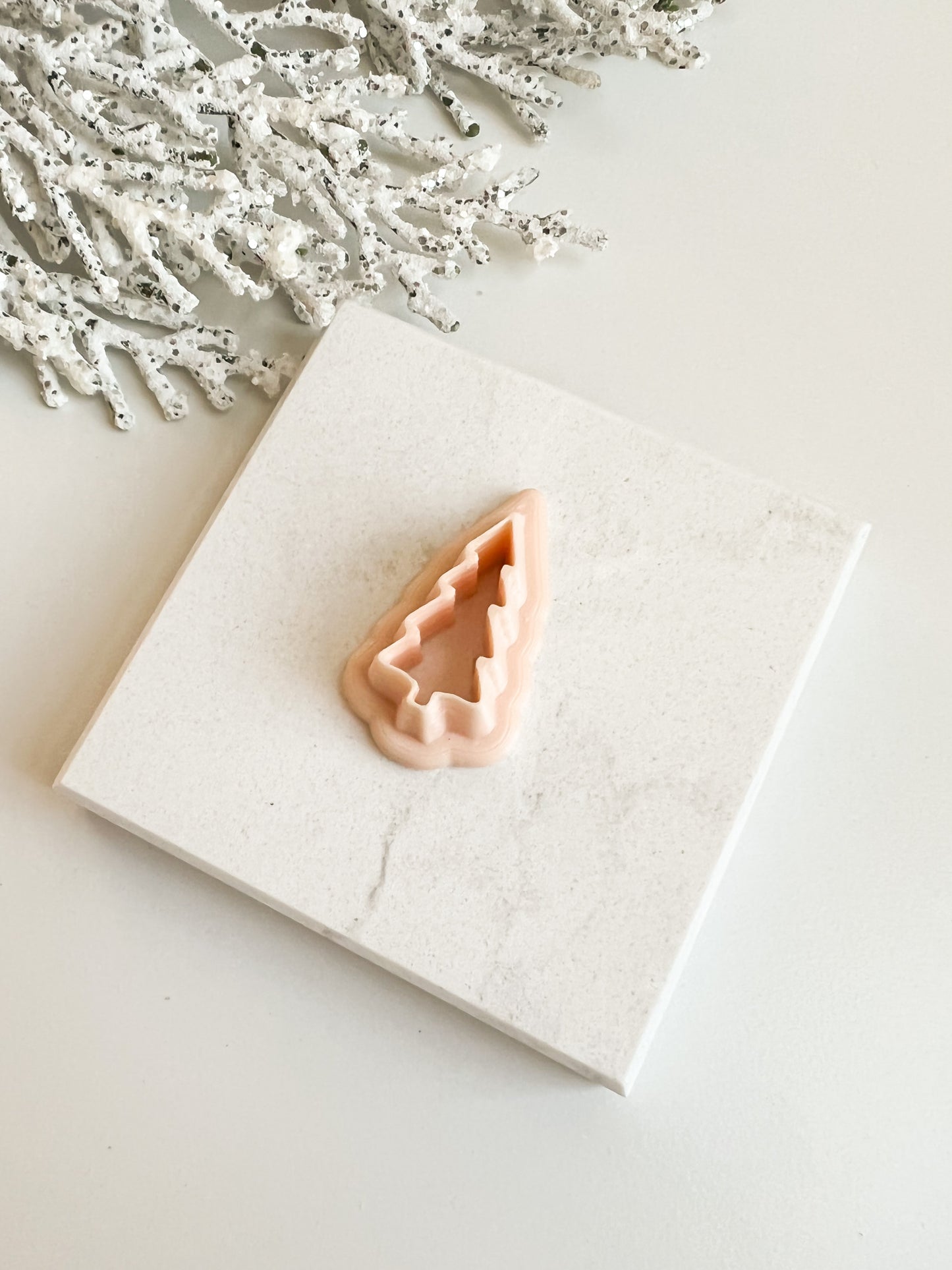 Tree No. 1 Clay Cutter | Festive Christmas Tree Polymer Clay Cutter for Earrings and Seasonal Crafts