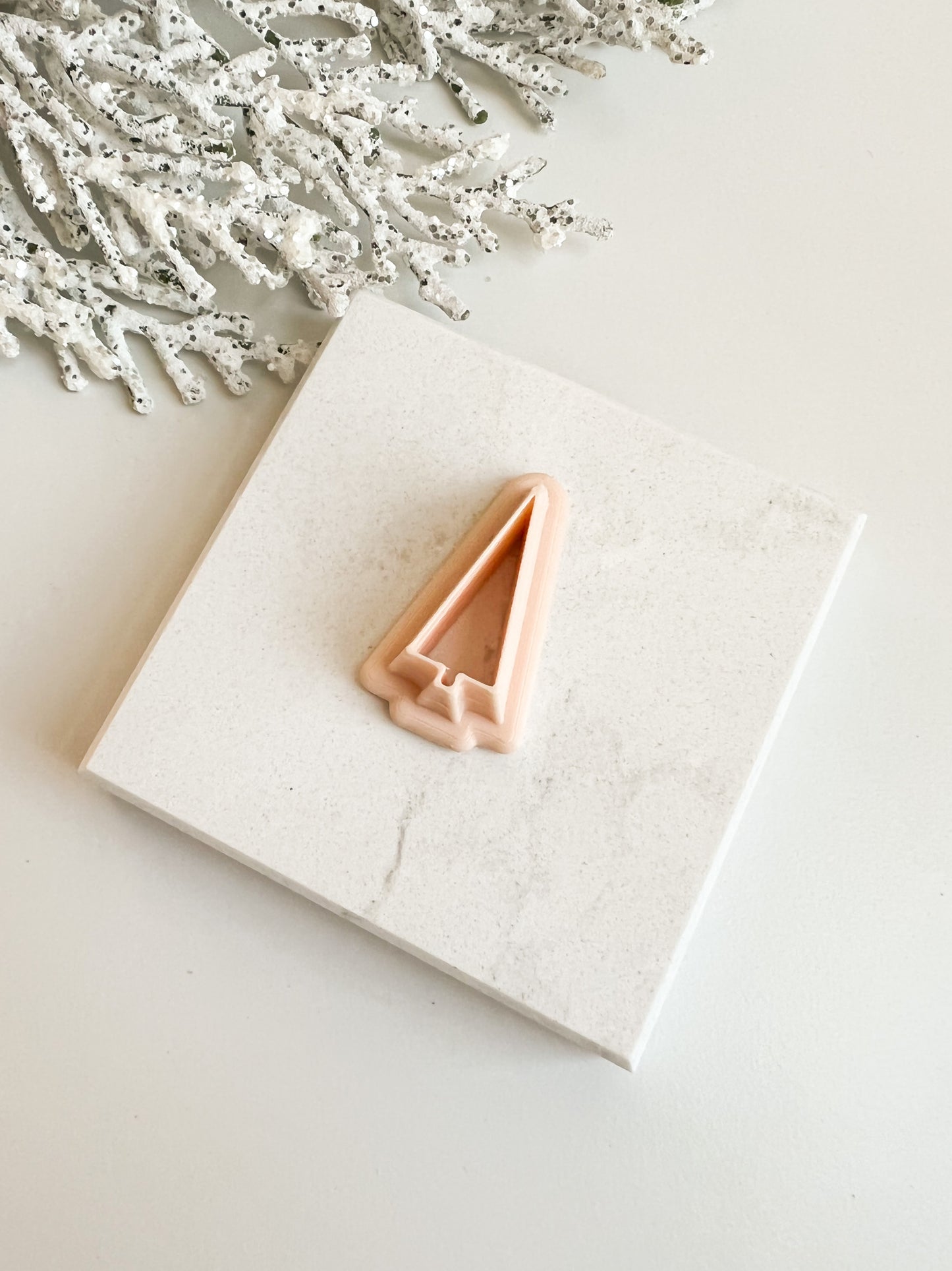Tree No. 4 Clay Cutter | Christmas Tree Polymer Clay Cutter for Holiday Earrings and Craft Projects