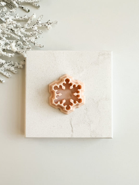Snowflake No. 1 Clay Cutter | Christmas Snowflake Polymer Clay Cutter for Jewelry and Seasonal Crafts