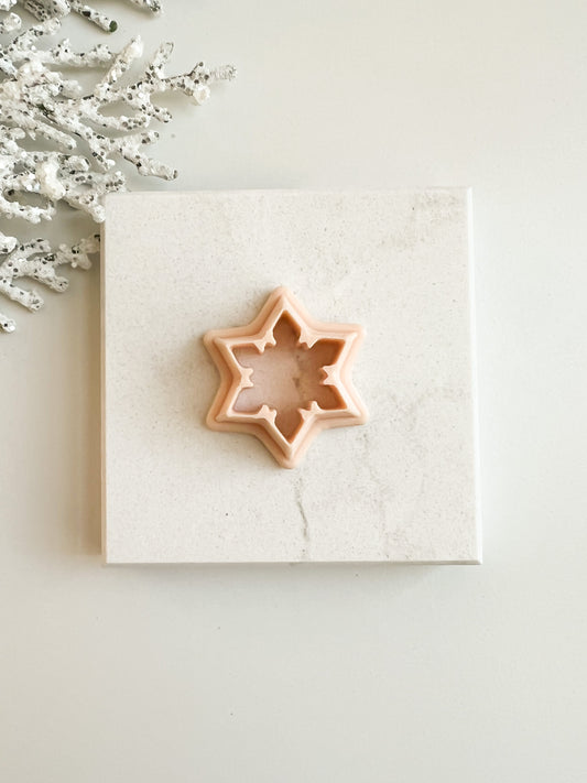 Snowflake No. 2 Clay Cutter | Winter Snowflake Polymer Clay Cutter for DIY Earrings and Baking