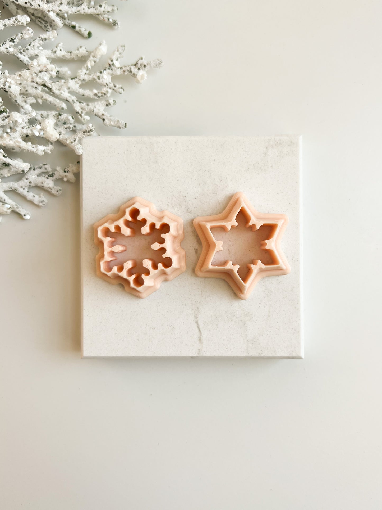 Snowflake Set Clay Cutter | Winter-Themed Polymer Clay Cutter Set for DIY Jewelry and Crafts