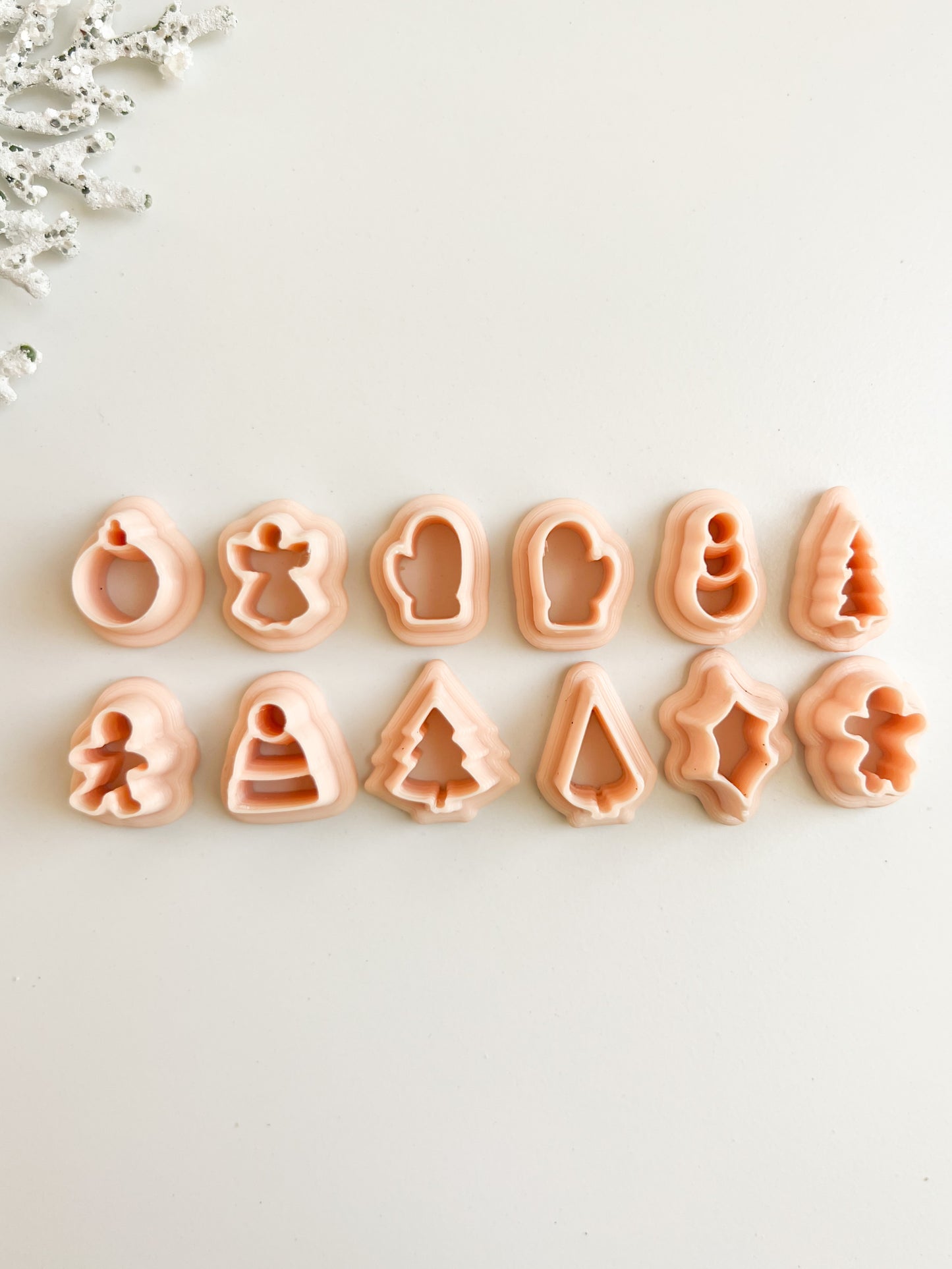 Christmas Stud Pack Clay Cutter | Christmas Stud Pack Polymer Clay Cutter Set for DIY Holiday Earrings Festive Jewelry and Seasonal Handmade Accessories