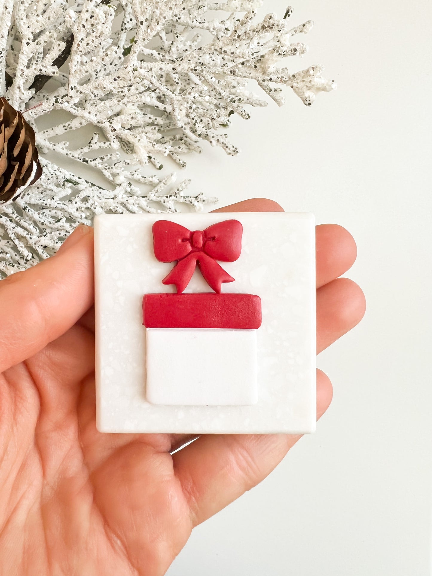 Christmas Present Clay Cutter | Christmas Present Polymer Clay Cutter for DIY Holiday Earrings Gift-Themed Jewelry and Festive Handmade Accessories