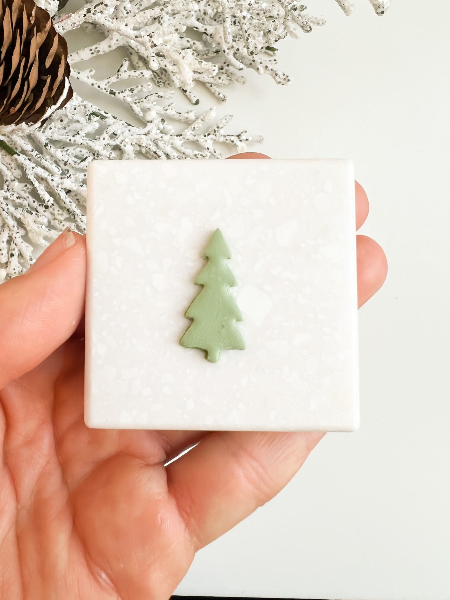 Tree No. 1 Clay Cutter | Festive Christmas Tree Polymer Clay Cutter for Earrings and Seasonal Crafts