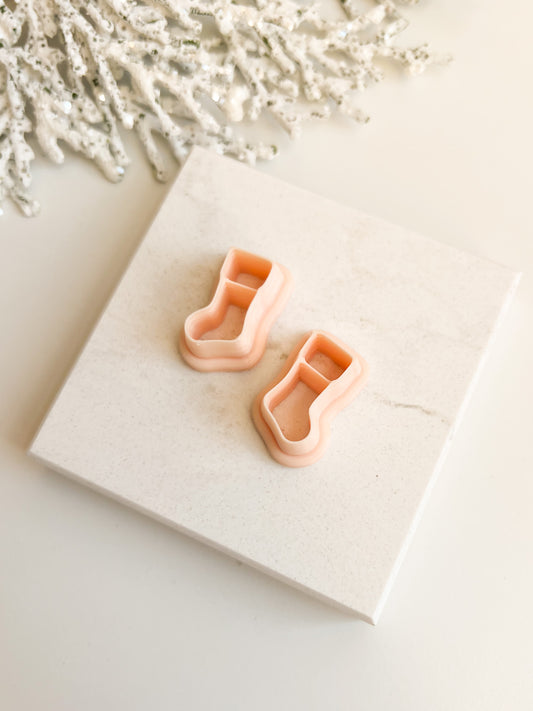 Christmas Stocking Set Clay Cutter | Christmas Stocking Polymer Clay Cutter Set for DIY Holiday Earrings Christmas Jewelry and Festive Handmade Crafts
