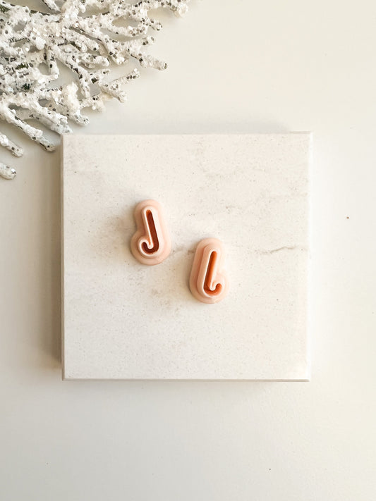 Candy Cane Clay Cutter | Candy Cane Polymer Clay Cutter for DIY Holiday Earrings Festive Jewelry and Handmade Christmas Accessories