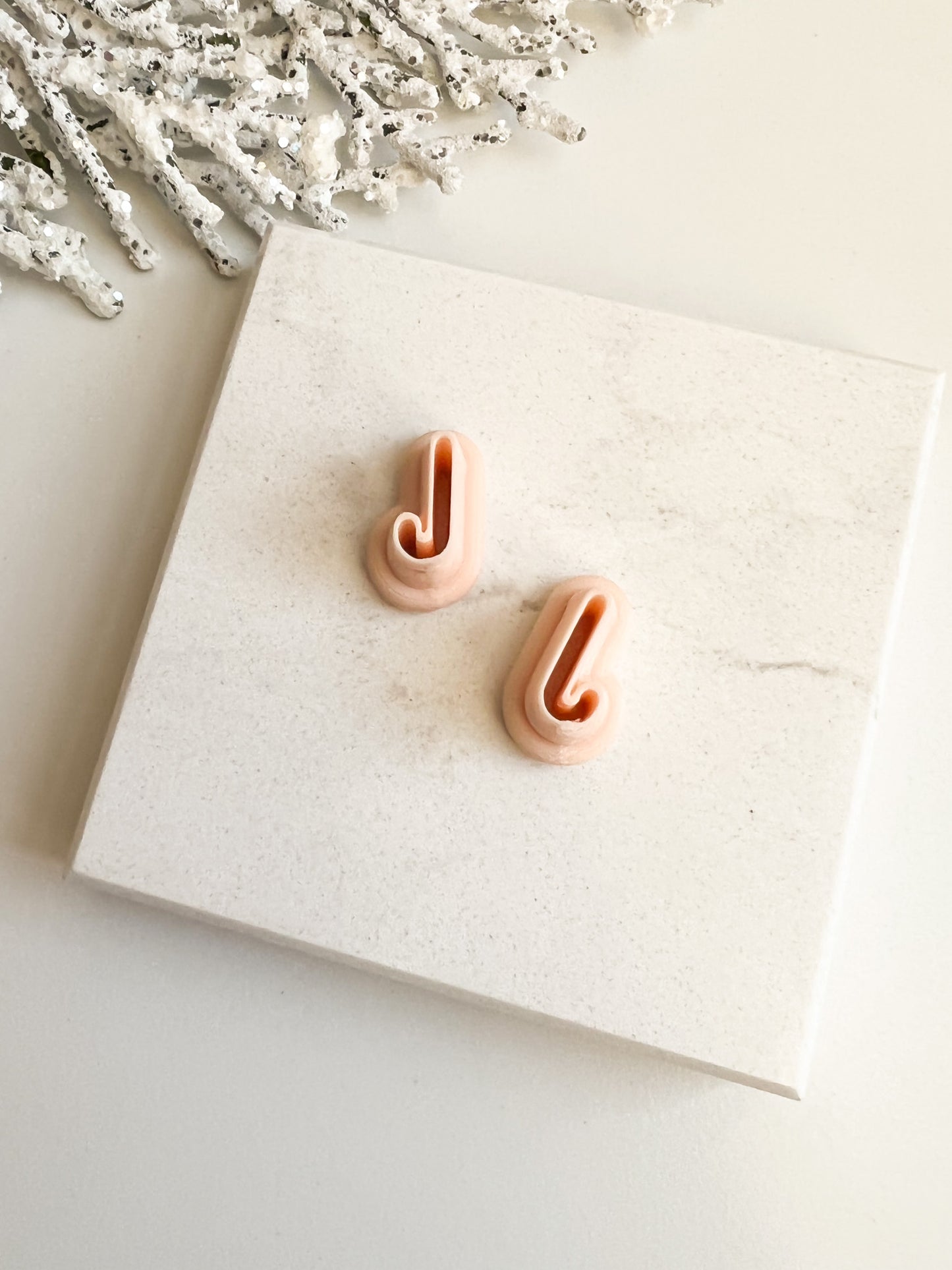 Candy Cane Clay Cutter | Candy Cane Polymer Clay Cutter for DIY Holiday Earrings Festive Jewelry and Handmade Christmas Accessories