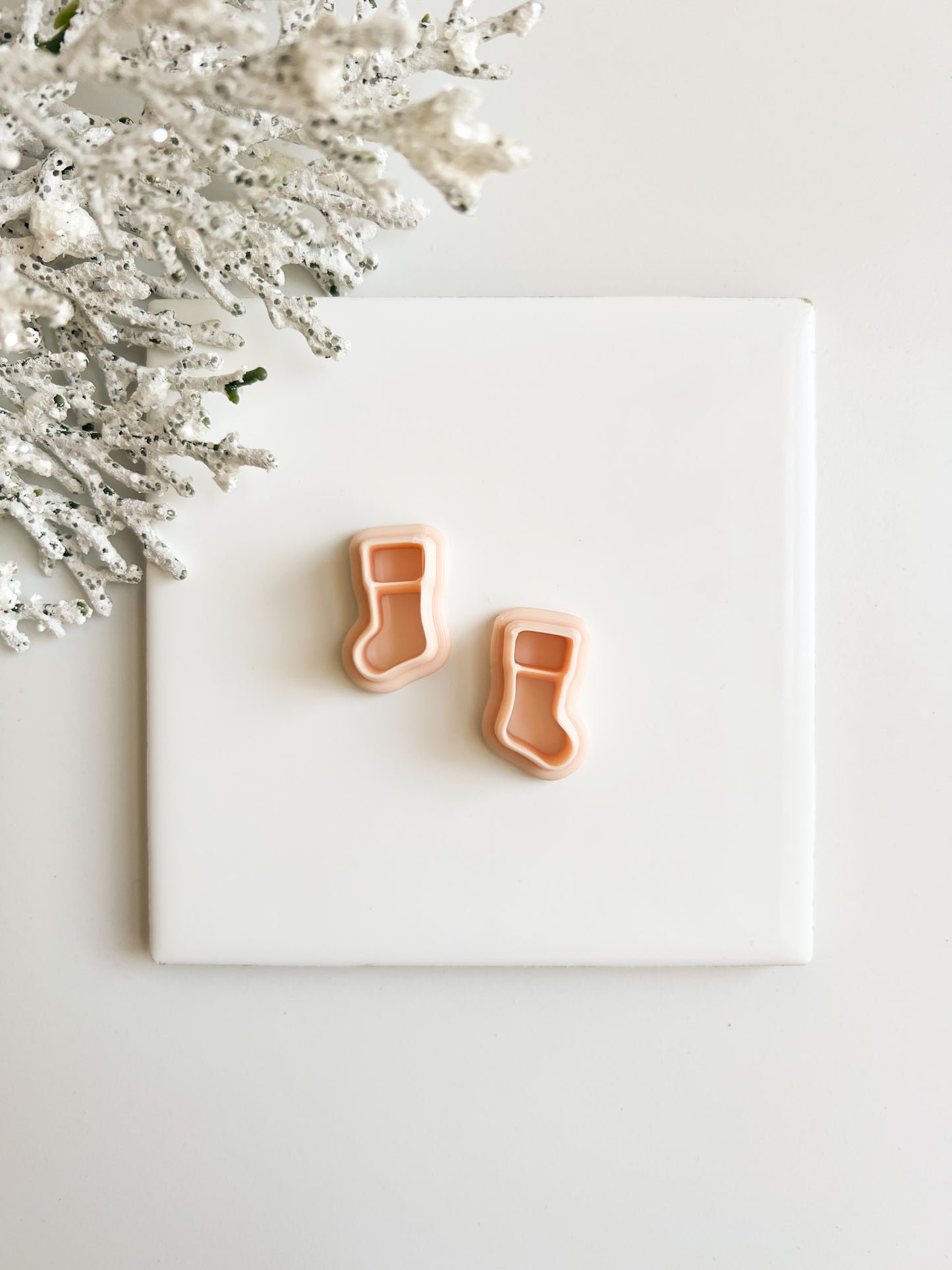 Christmas Stocking Set Clay Cutter | Christmas Stocking Polymer Clay Cutter Set for DIY Holiday Earrings Christmas Jewelry and Festive Handmade Crafts