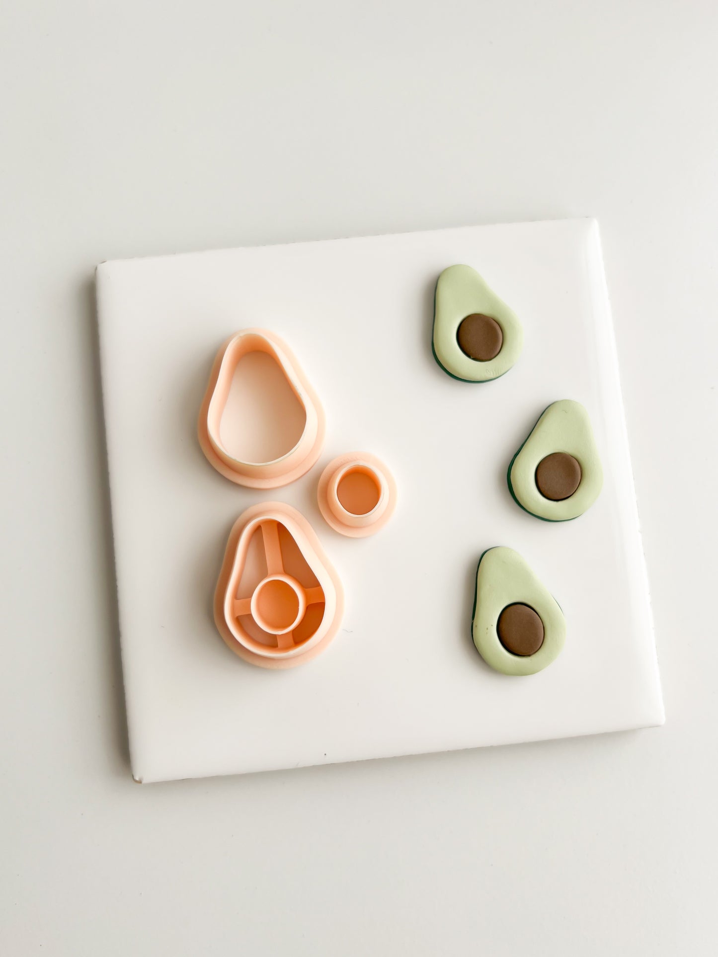 Avocado Clay Cutter | Avocado Polymer Clay Cutter for DIY Food Earrings Healthy-Themed Jewelry and Handmade Cute Accessories