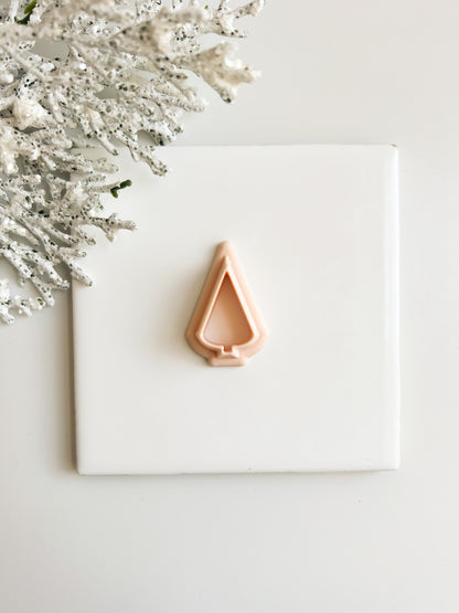 Tree No. 2 Clay Cutter | Christmas and Winter Polymer Clay Cutter for Jewelry and Holiday Crafts