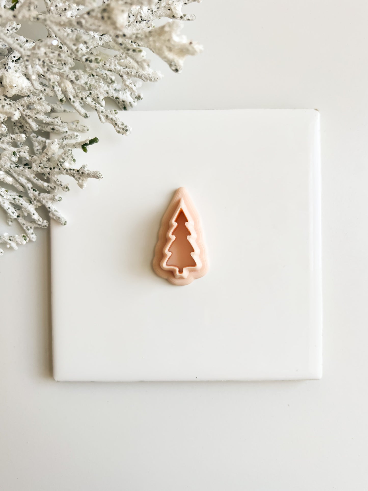Tree No. 1 Clay Cutter | Festive Christmas Tree Polymer Clay Cutter for Earrings and Seasonal Crafts