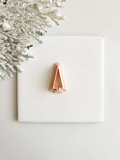 Tree No. 4 Clay Cutter | Christmas Tree Polymer Clay Cutter for Holiday Earrings and Craft Projects