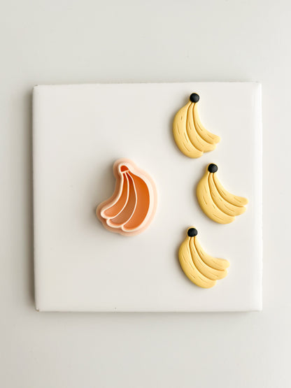 Banana Clay Letter | Banana Clay Letter Polymer Clay Cutter for DIY Food Earrings Fruit-Themed Jewelry and Handmade Cute Accessories