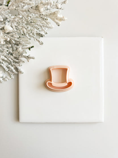 Top Hat Clay Cutter | Classic Top Hat Polymer Clay Cutter for DIY Earrings and Accessories