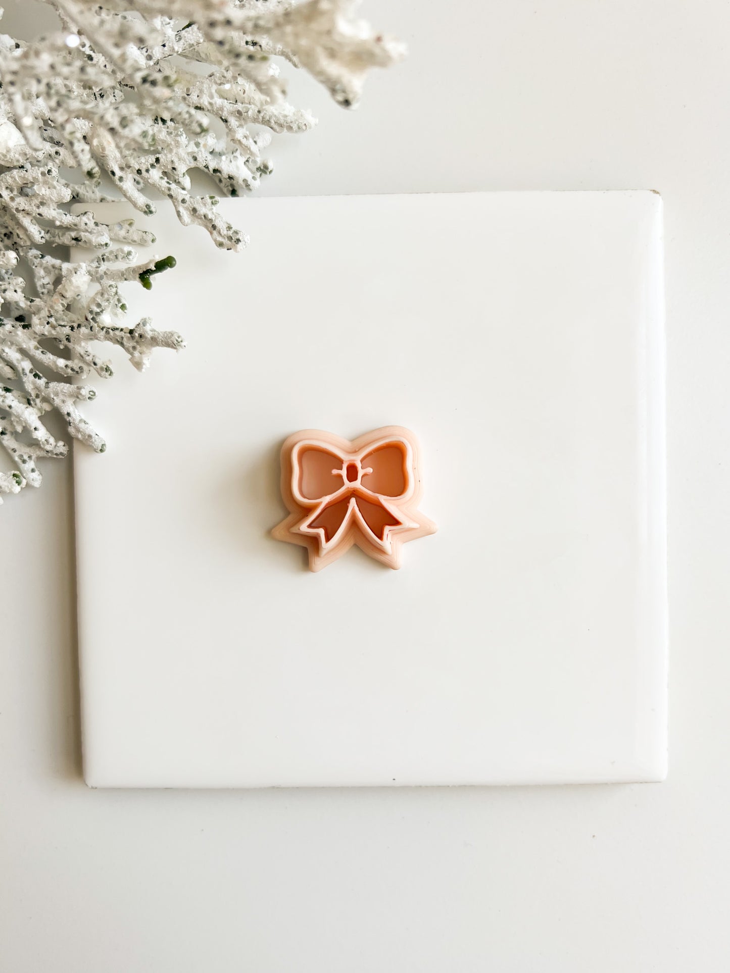 Christmas Bow Clay Cutter | Christmas Bow Polymer Clay Cutter for DIY Holiday Earrings Festive Jewelry and Elegant Christmas Accessories