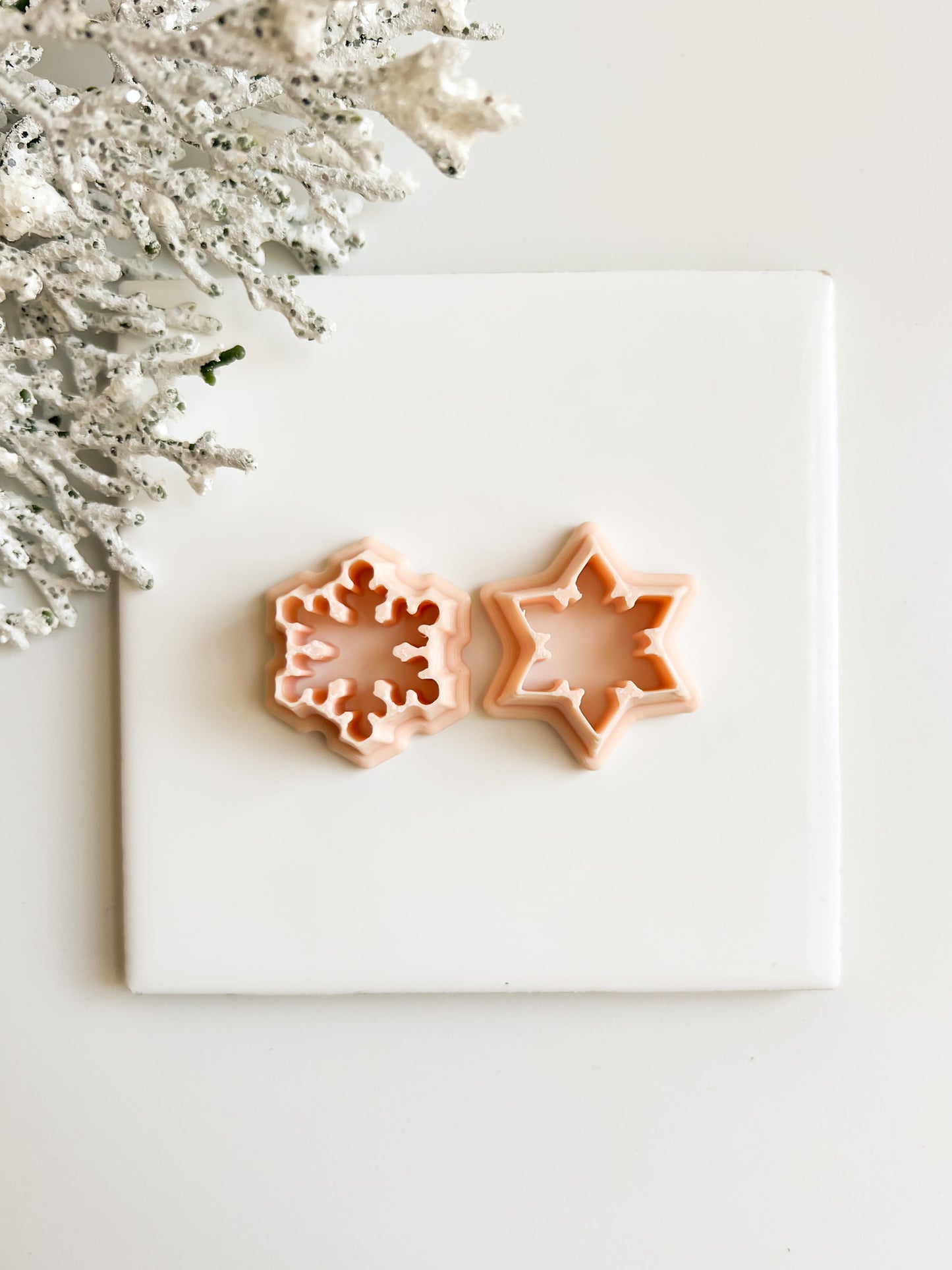 Snowflake Set Clay Cutter | Winter-Themed Polymer Clay Cutter Set for DIY Jewelry and Crafts