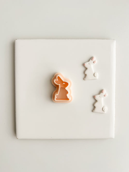 Standing Bunny No. 2 Clay Cutter | Standing Bunny No. 2 Polymer Clay Cutter for DIY Spring Earrings Bunny-Themed Jewelry and Handmade Cute Accessories