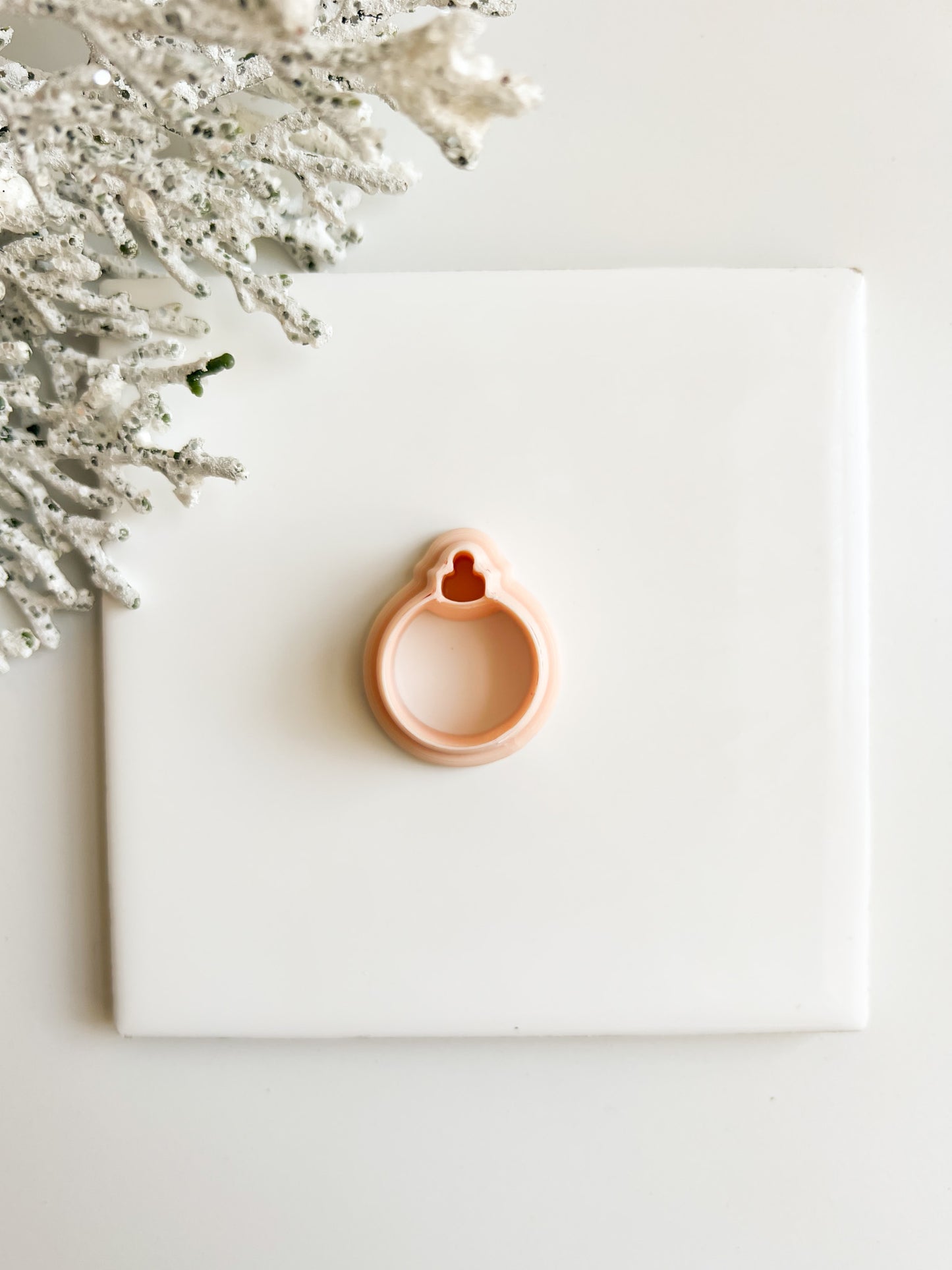 Ornament No. 1 Clay Cutter | Classic Christmas Ornament Polymer Clay Cutter for Holiday Jewelry and Decorations