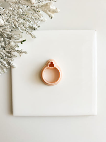 Ornament No. 1 Clay Cutter | Classic Christmas Ornament Polymer Clay Cutter for Holiday Jewelry and Decorations