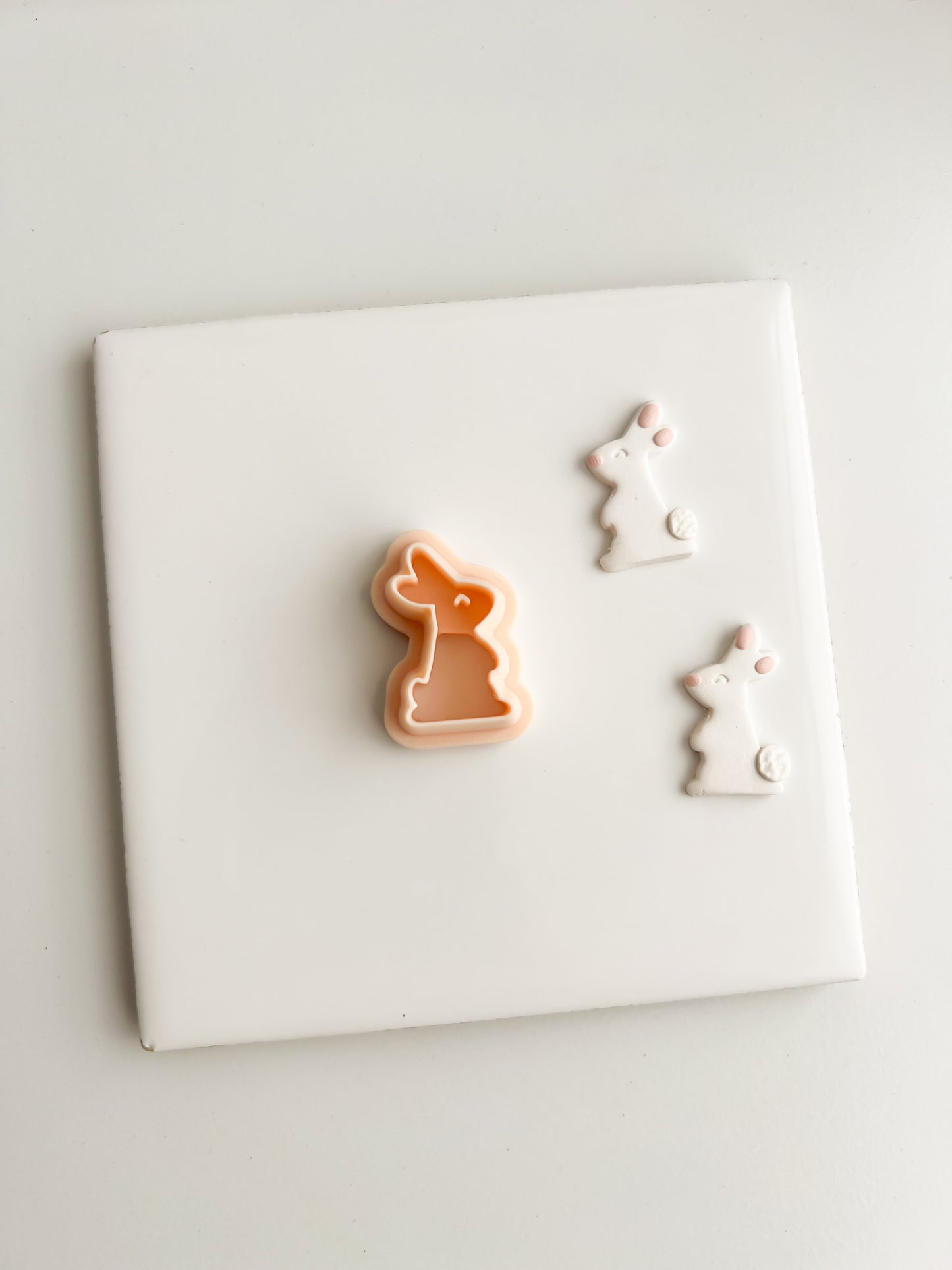 Standing Bunny No. 2 Clay Cutter | Standing Bunny No. 2 Polymer Clay Cutter for DIY Spring Earrings Bunny-Themed Jewelry and Handmade Cute Accessories