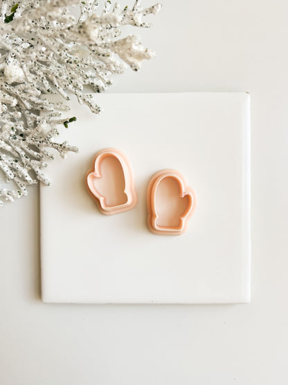 Mitten Clay Cutter Set | Winter Mittens Polymer Clay Cutter for DIY Earrings Christmas Jewelry Making Handmade Clay Craft Supplies