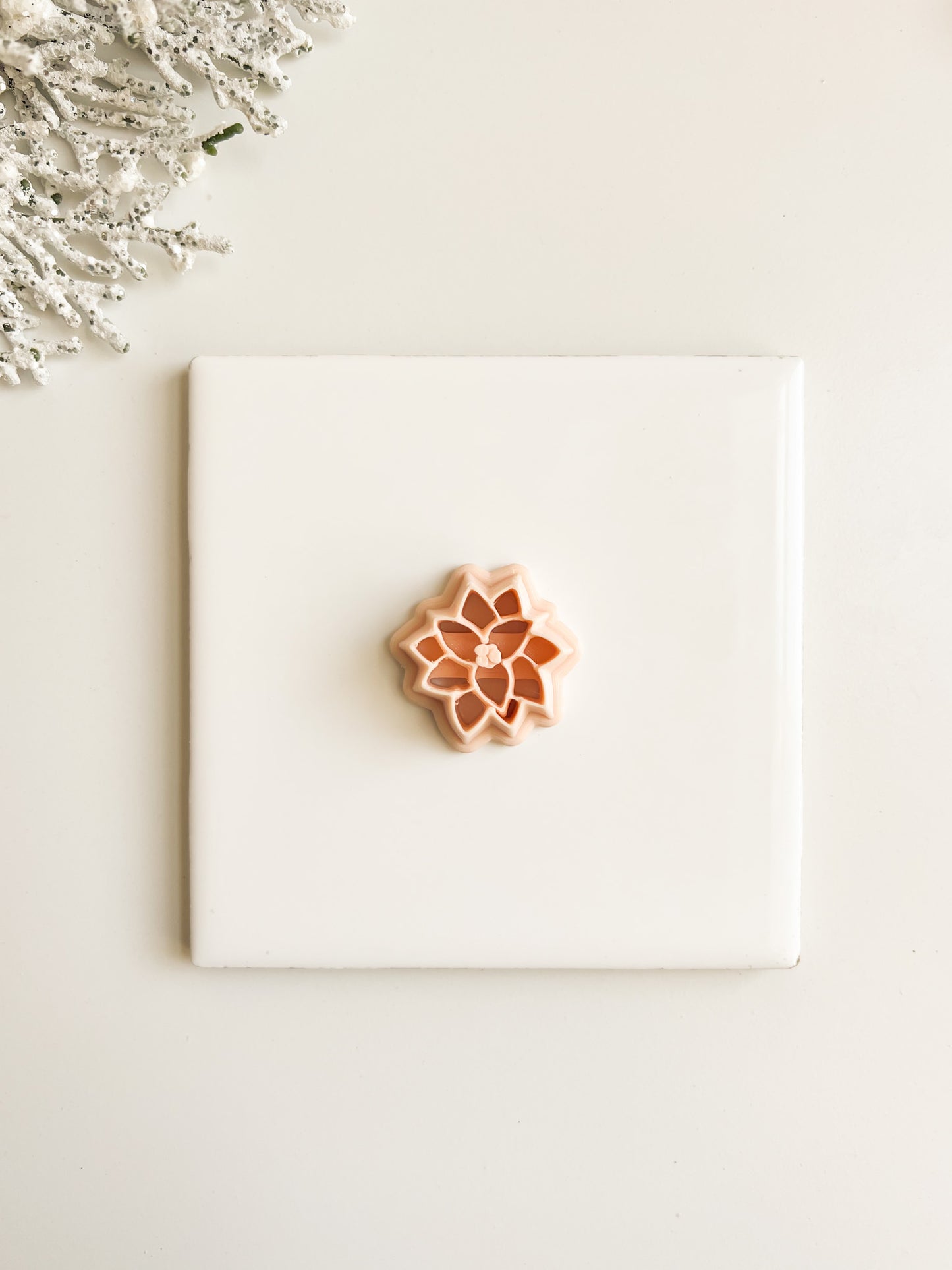 Poinsettia No. 1 Clay Cutter | Festive Poinsettia Polymer Clay Cutter for DIY Jewelry and Crafts