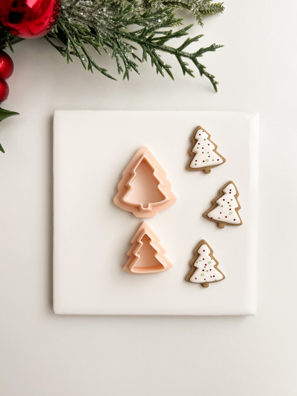Sugar Cookie Tree Clay Cutter | Sugar Cookie Tree Polymer Clay Cutter for DIY Festive Earrings Holiday Jewelry and Handmade Christmas Accessories