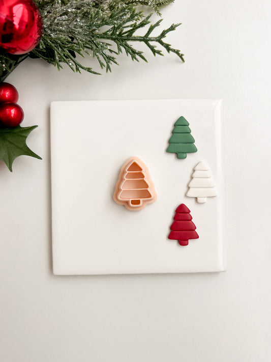 Christmas Tree No. 5 Clay Cutter | Christmas Tree No. 5 Polymer Clay Cutter for DIY Holiday Earrings Winter-Themed Jewelry and Handmade Seasonal Accessories