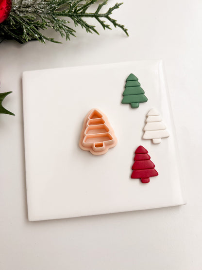 Tree No. 5 Clay Cutter | Christmas Tree Polymer Clay Cutter for DIY Earrings and Festive Jewelry