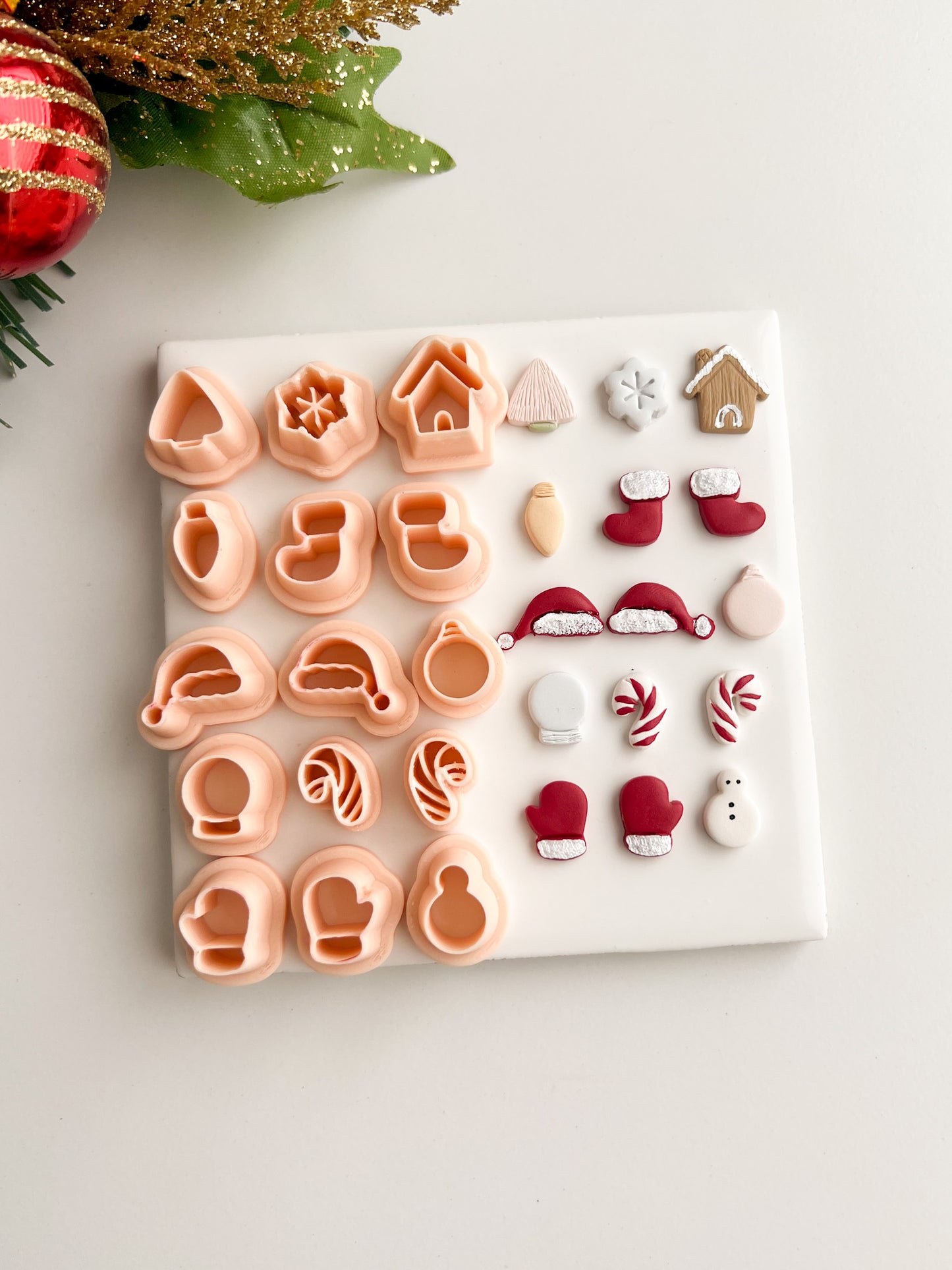 Mega Christmas Stud Pack Clay Cutters | Mega Christmas Stud Pack Polymer Clay Cutters for DIY Holiday Earrings Christmas-Themed Jewelry and Handmade Festive Accessories