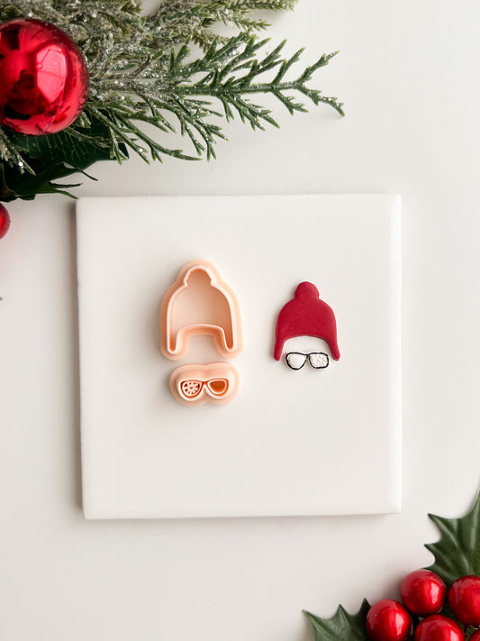 A Christmas Story Clay Cutter | A Christmas Story Polymer Clay Cutter for DIY Holiday Earrings Movie-Themed Jewelry and Handmade Festive Accessories