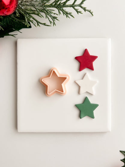 Christmas Tree Star Clay Cutter | Christmas Tree Star Polymer Clay Cutter for DIY Holiday Earrings Festive Jewelry and Handmade Christmas Accessories