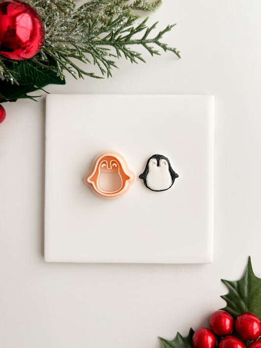Penguin Clay Cutter | Penguin Polymer Clay Cutter for DIY Christmas Earrings Cute Jewelry and Handmade Winter Accessories