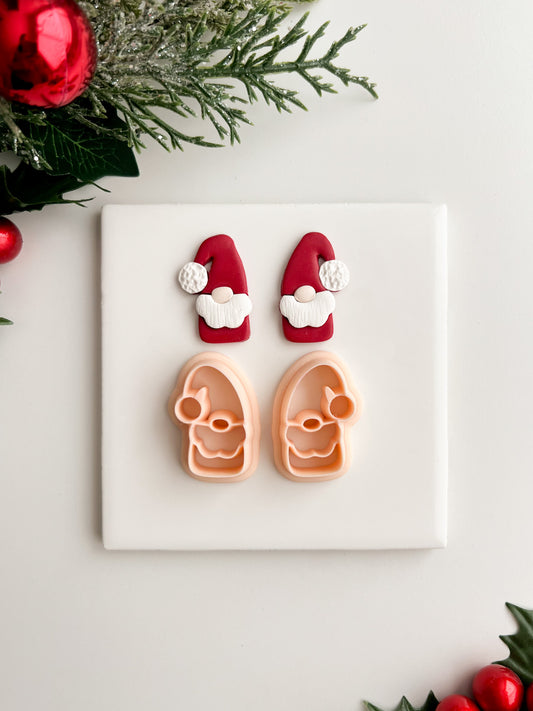 Gnome No. 1 Clay Cutter | Gnome Polymer Clay Cutter for DIY Earrings Garden Gnome-Themed Crafts and Handmade Jewelry