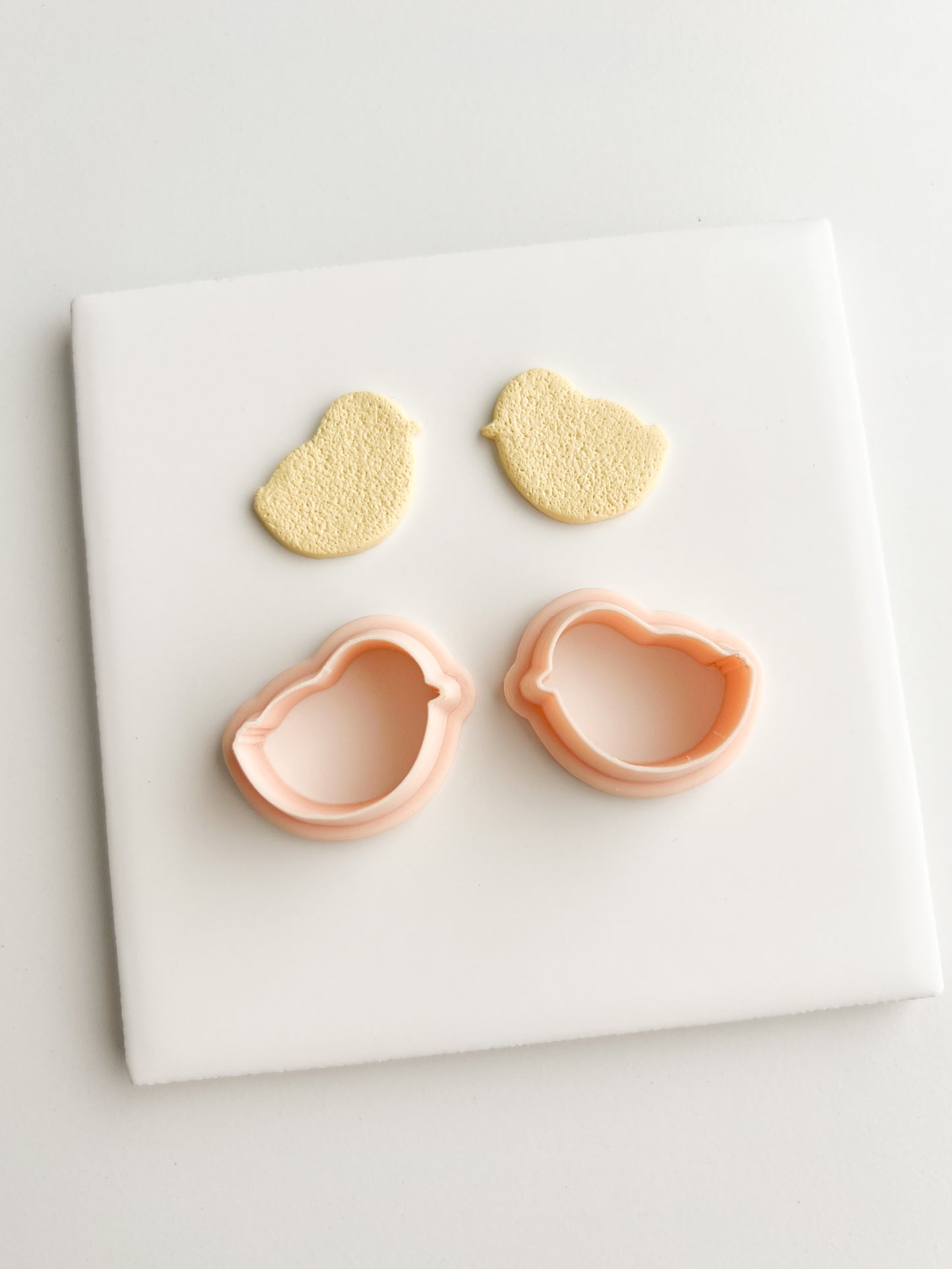 Baby Chick Outline Clay Cutter | Baby Chick Outline Polymer Clay Cutter for DIY Easter Earrings Spring-Themed Jewelry and Handmade Cute Accessories
