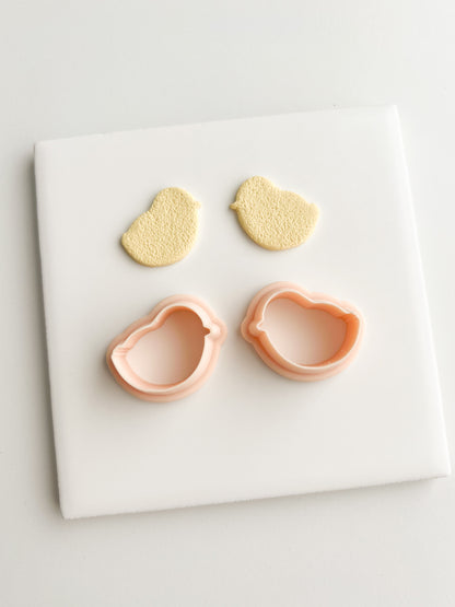 Baby Chick Outline Clay Cutter | Baby Chick Outline Polymer Clay Cutter for DIY Easter Earrings Spring-Themed Jewelry and Handmade Cute Accessories