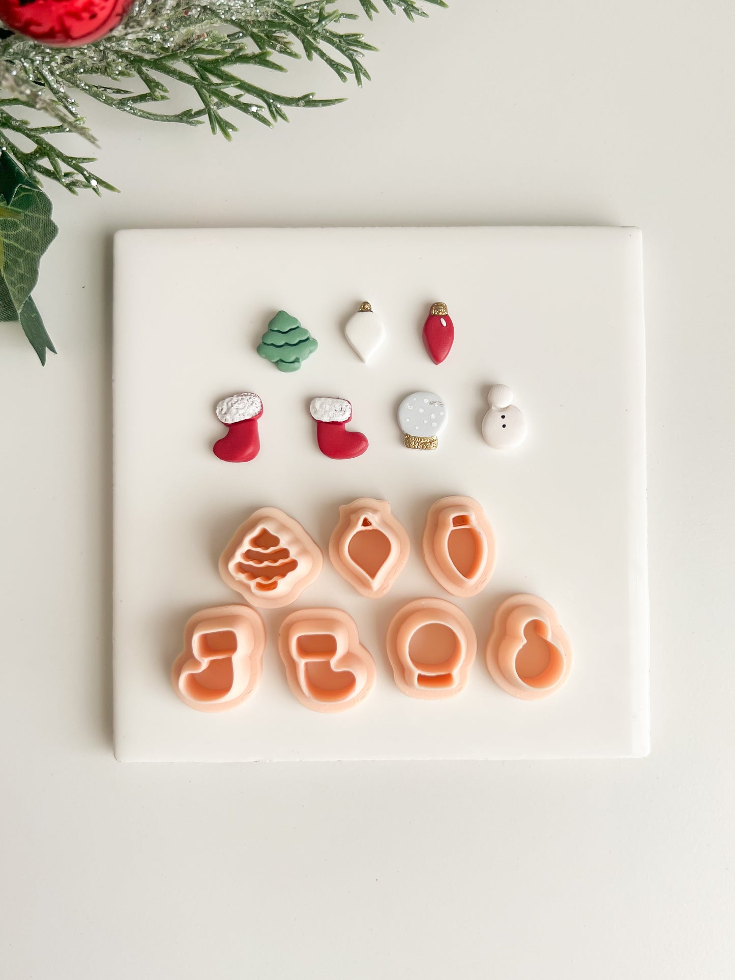 Seasonal Stud Pack No. 1 Clay Cutter | Seasonal Stud Pack No. 1 Polymer Clay Cutter Set for DIY Holiday Earrings Festive Jewelry and Handmade Seasonal Accessories