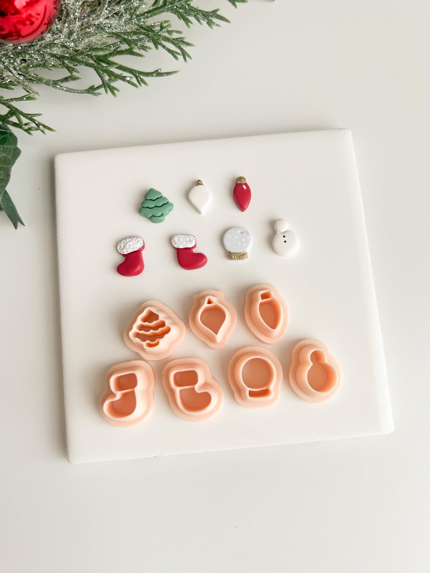Seasonal Stud Pack No. 1 Clay Cutter | Seasonal Stud Pack No. 1 Polymer Clay Cutter Set for DIY Holiday Earrings Festive Jewelry and Handmade Seasonal Accessories